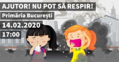 Mars pentru aer curat in Bucuresti, pe modelul Gretei Thunberg: Locuitorii respira zilnic otrava